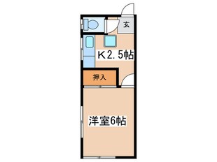 梅原荘の物件間取画像